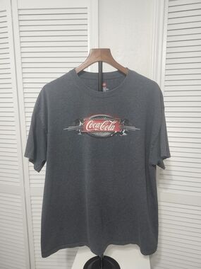 Coca Cola Men's Charcoal Graphic Tee